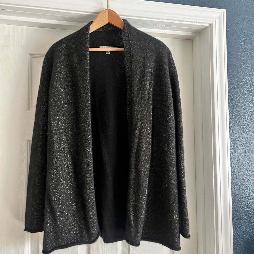 Neiman Marcus Black Cashmere Cardigan